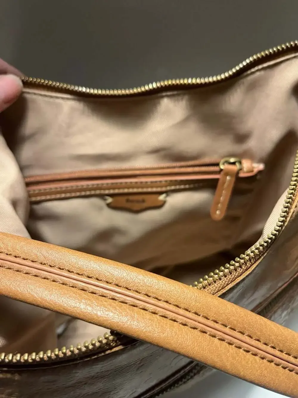 The Sak Sequoia Hobo Bag in Tobacco Floral Embossed Leather